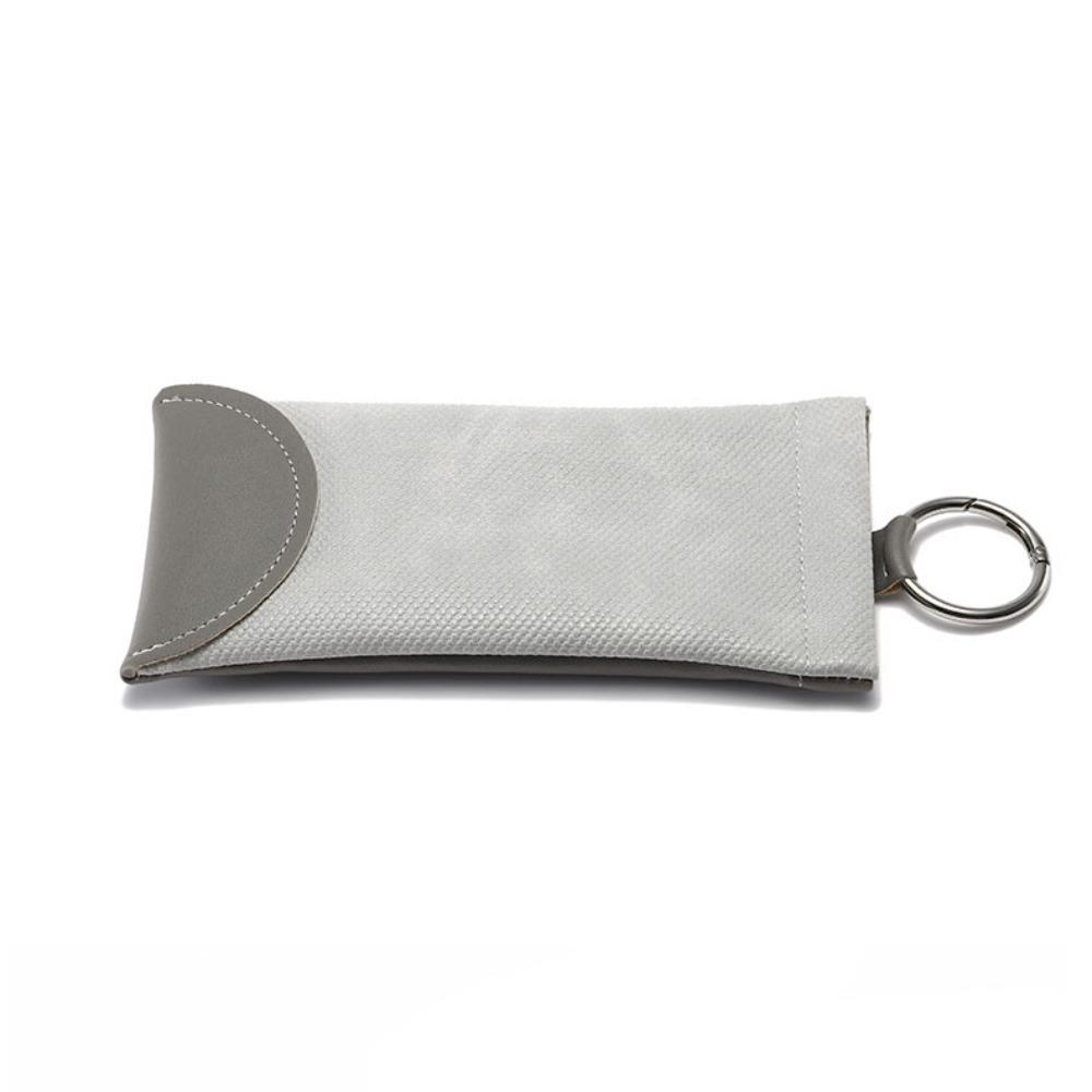 

PU Leather Automatic Closure Glasses Bag Dustproof Eye Glasses Organizer Women