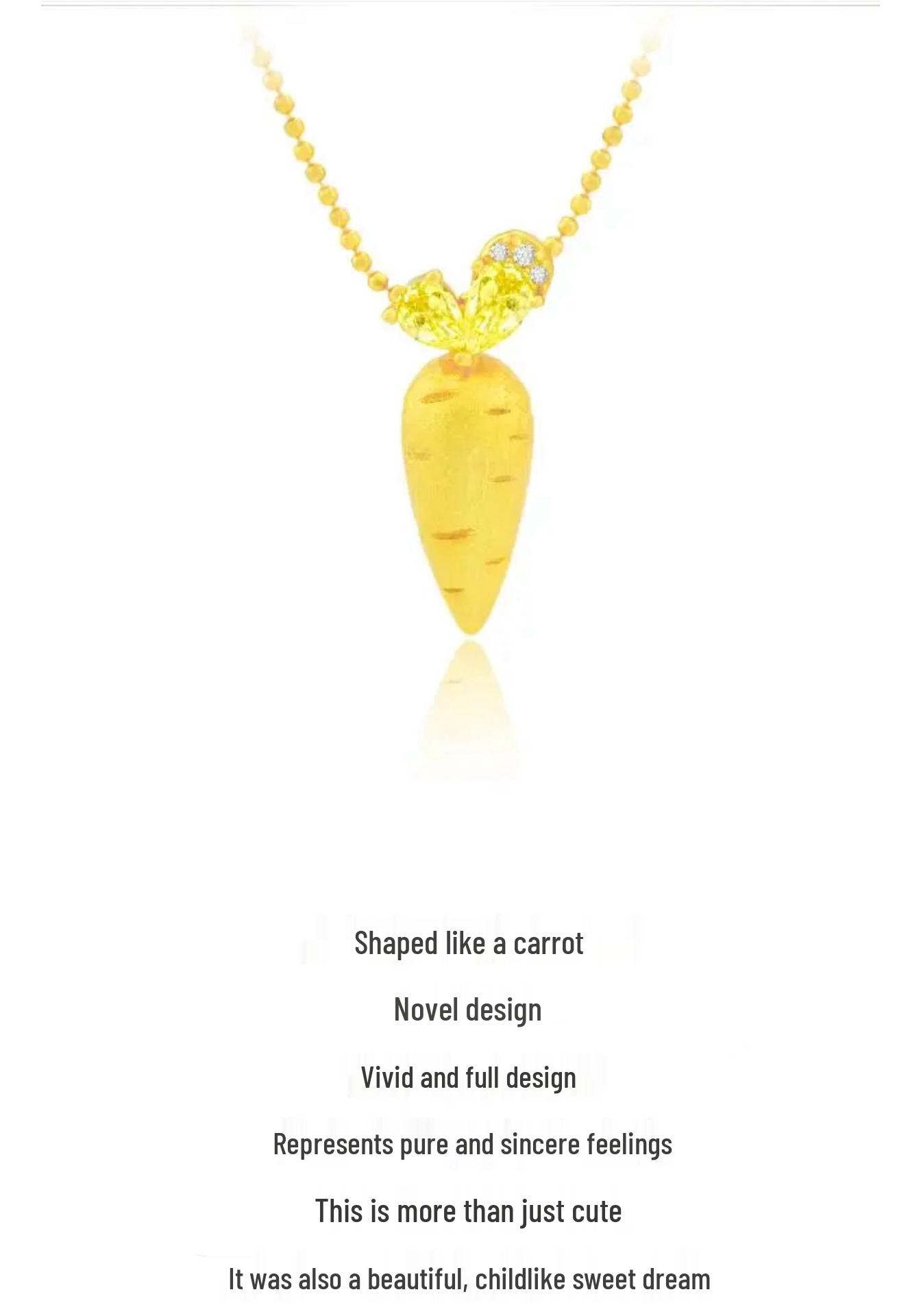 Classic S925 Sterling Silver Radish Pendant Necklace - Light Luxury, Simple & Chic Accessory. S925 Silver