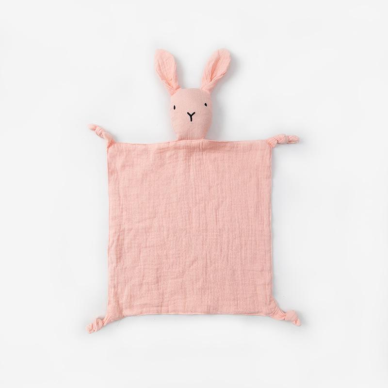 Pure Cotton Baby Comfort Blanket & Rabbit Doll Sleep Companion