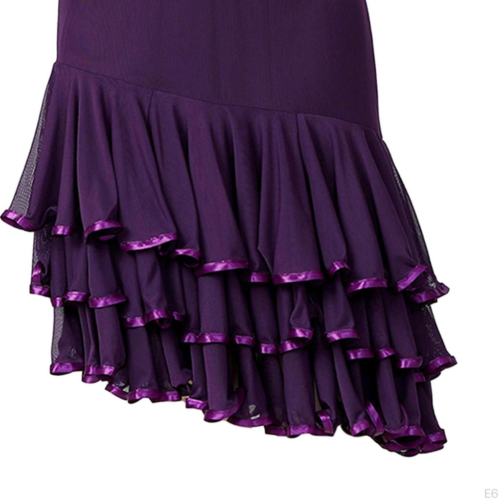 Ballroom Dance Skirt Adults Dancing Dress for Performance Waltz Competition Show