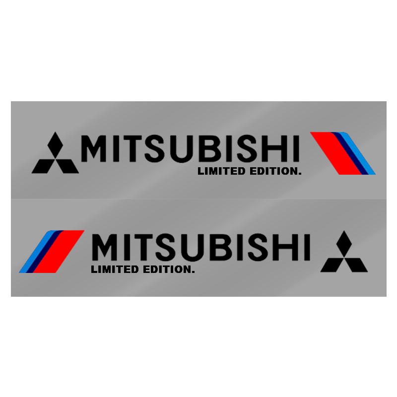 2 Pezzi Adesivi Riflettenti per Portiera Laterale Auto Grafiche per Carrozzeria Decalcomania in Vinile Per Mitsubishi ASX Lancer L200 Pajero Sport Attrage Mirage Eclipse