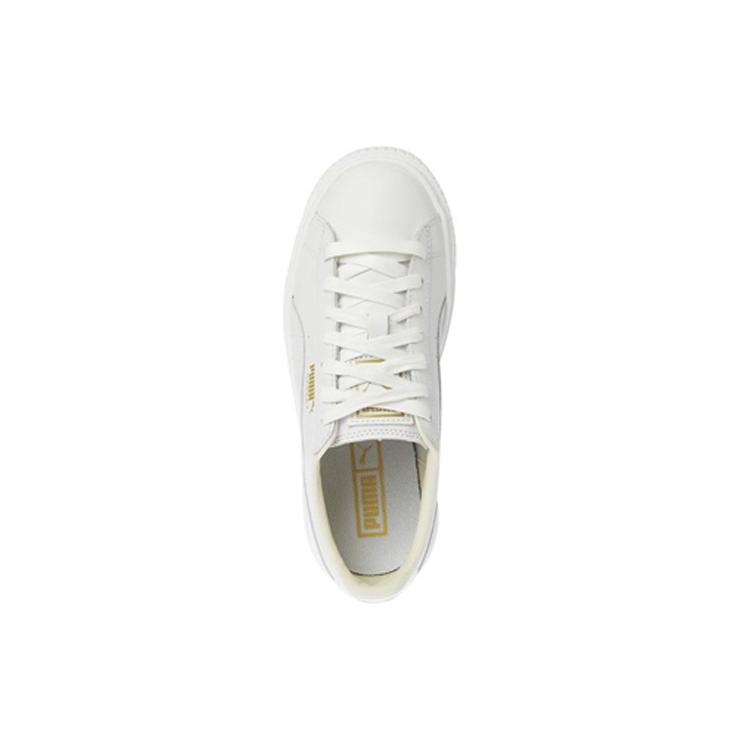 New PUMA Basket Platform Core 'White Gold' Women's 364040-04