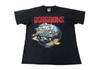 Vintage 90s GEM Scorpions Crazy Biker World Tour 1990 Band Tee T-shirt Big Printed Logo Unisex Fit Size M L C408j