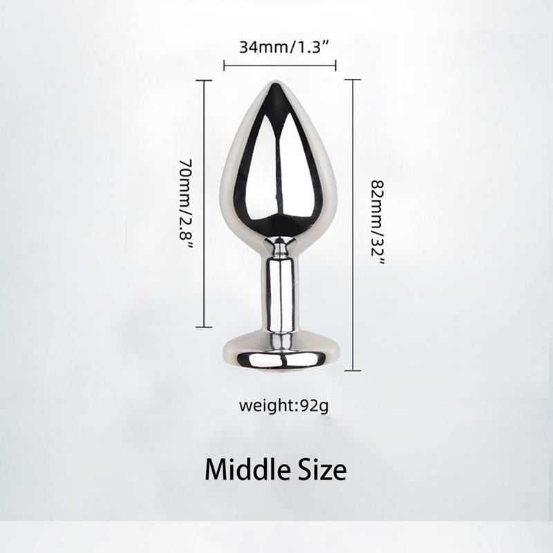 Anal Plug Sex Toys Mini Round Shaped Metal Stainless Smooth Steel Butt