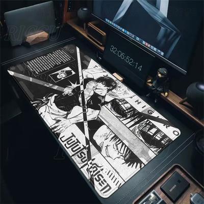 Alfombrillas de Ratón Anime Jujutsu Kaisen Patrón Genial Gojo Satoru Grande Extendido Alfombra de Escritorio para Gaming Alfombrillas para Teclado de Portátil de Jugador Escritorio de Computadora