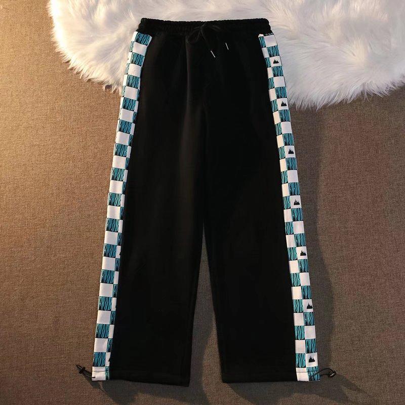 

Checkerboard Pants High Street Casual Pants Men s Summer New Sports Pants 3XL