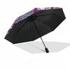 1pc Mandala Artwork Automatic Open/Close Umbrella, Folding Compact Umbrella with Lightweight Design for Women/Men yy251011114
