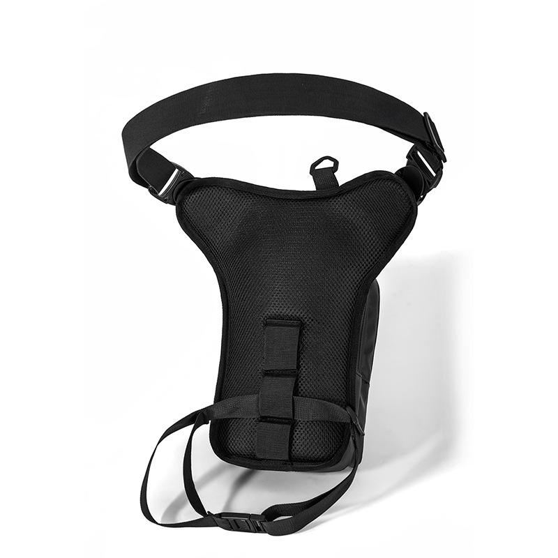 TS JYL laptop bag,Waterproof Leather Leg Bag Tactical Waist Pack Reflective Riding Backpack