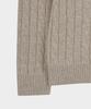 BROOKS BROTHERS [Heritage] Wool Cashmere Cable Sweater (Light Grey) (Bbwrmhg411)