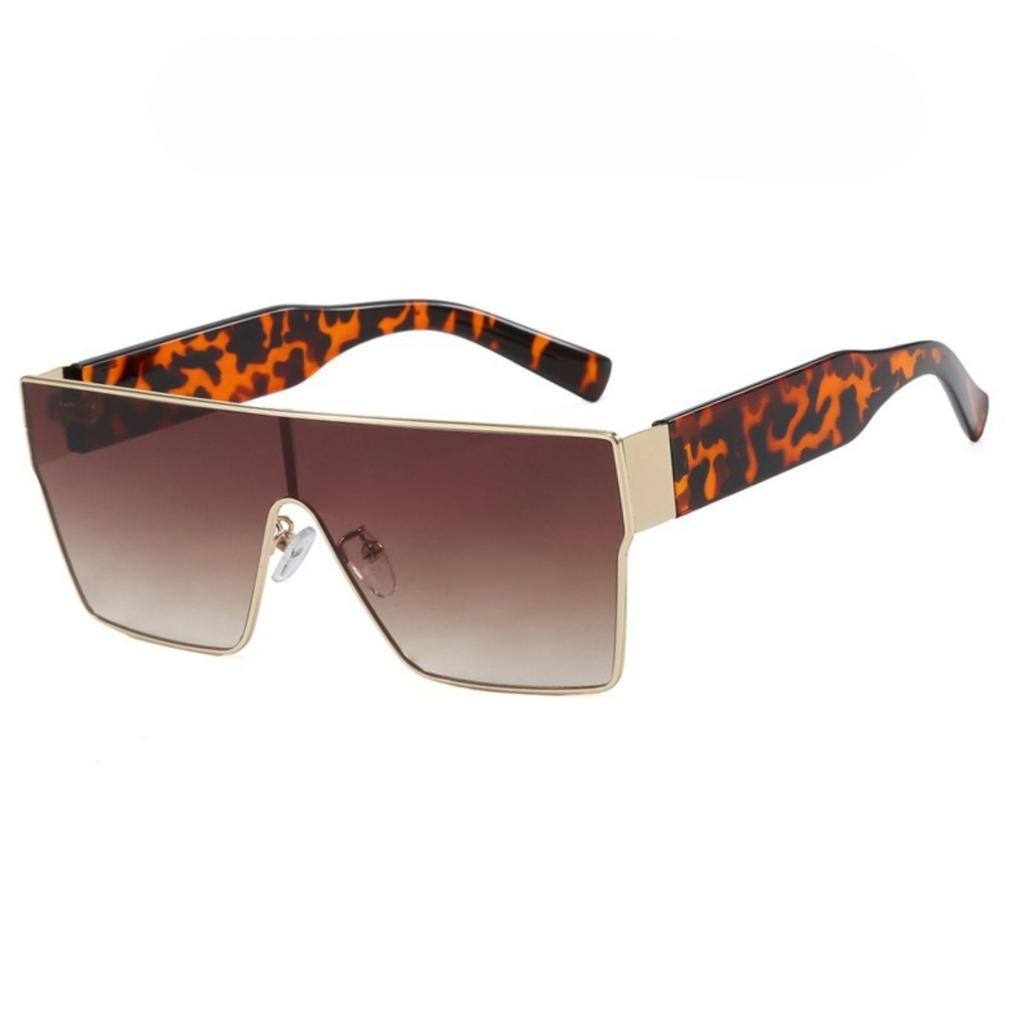 Retro Square Sunglasses Men Women  Luxury Brand Designer One Piece Decoration Sunglasses Men Travel Glasses