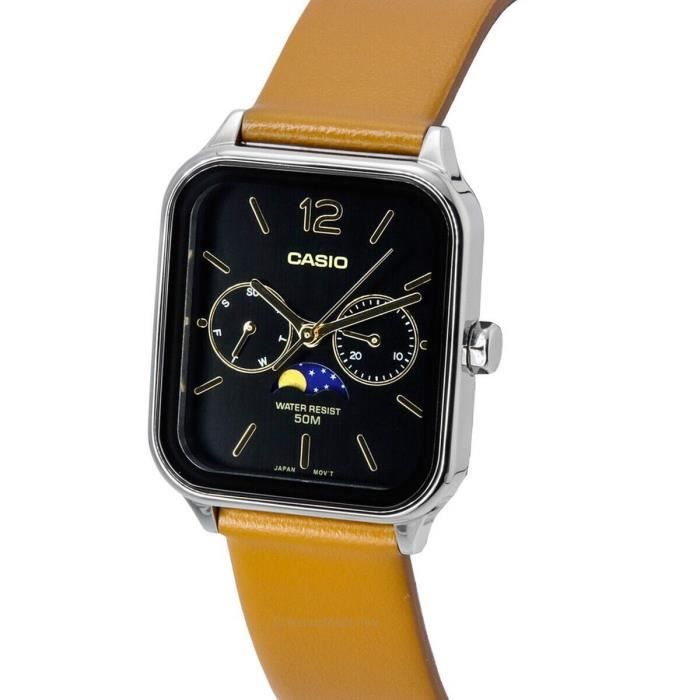 Montre Hommes CASIO MTP-M305L-1AVER - Bracelet Cuir Marron - Etanche 5 ATM