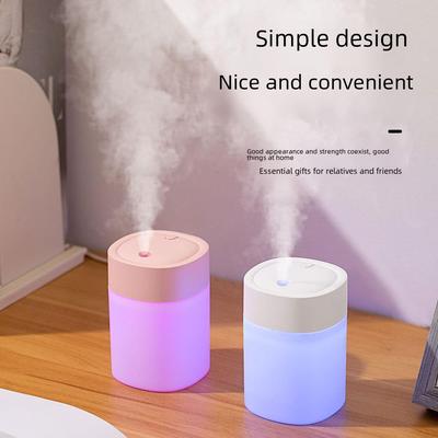 Mini USB zvlhčovač do auta a domácnosti s tichým provozem a barevnými světly