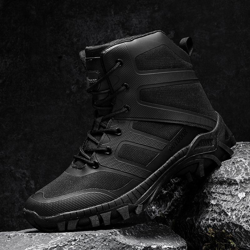 Men's Tactical Hiking and Military Boots: Large Size, Outdoor, Desert, and Off-Road