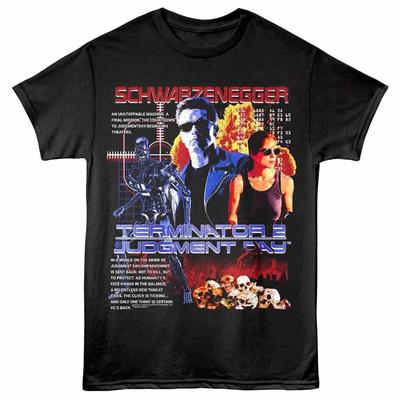 Terminator 2 Tag der Abrechnung Totenköpfe Herren T-Shirt