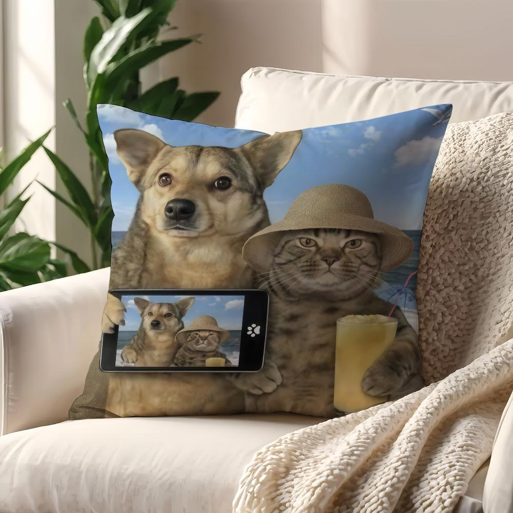Fantastic cat Funny cushion cover Best Home Office Coffee Pillow Sofa Printing Decoration Room Shop Car Nordic Simplicity Hit