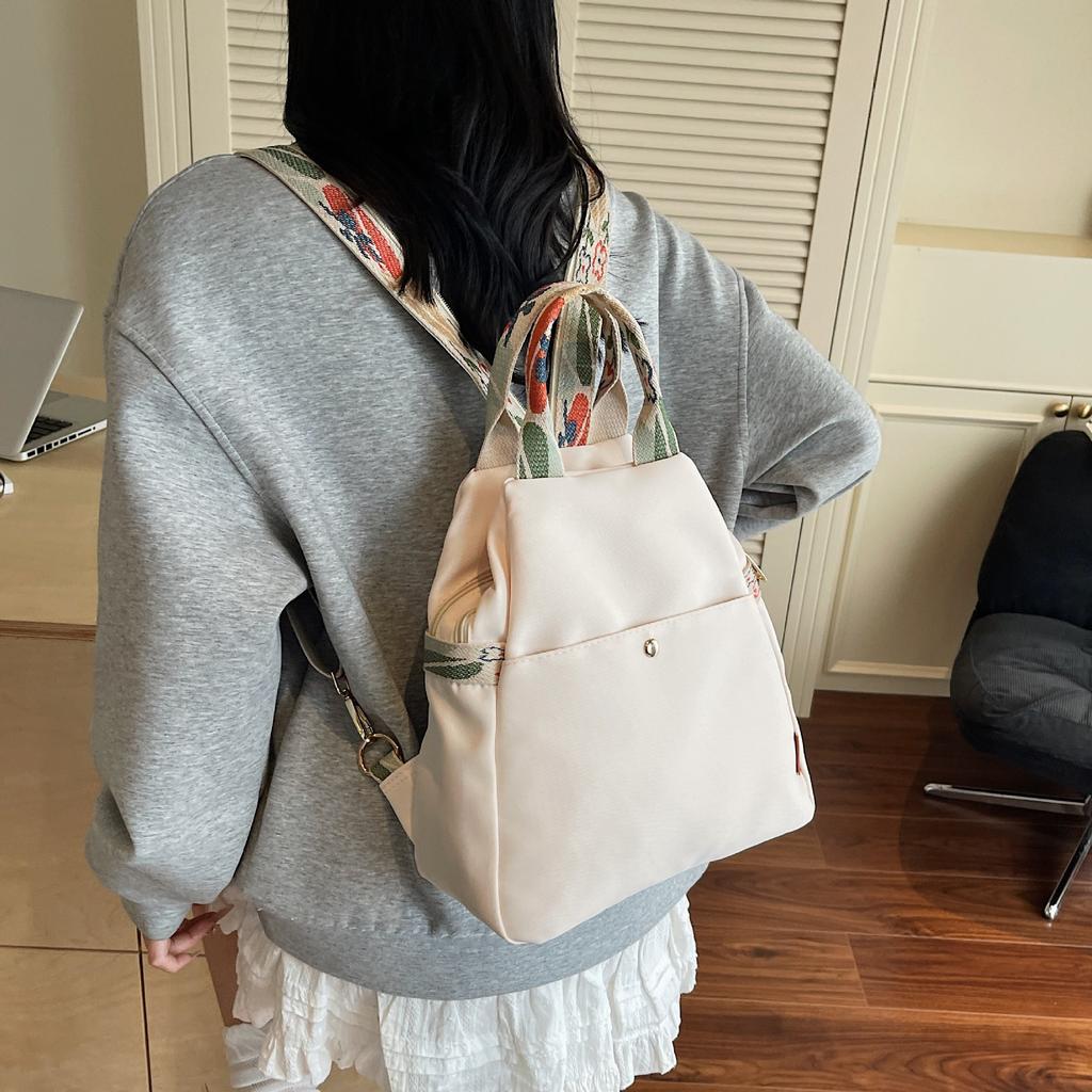 Multifunctional Fashion Commuter Backpack Women'S Outdoor Lightweight Shoulder Messenger Bag Versatile Leisure Travel Two-Layer Backpack
