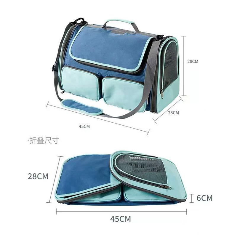 Portable Foldable Carrying Bag for Pets for Small Dogs and Cats Travel Handheld Cat Carrier