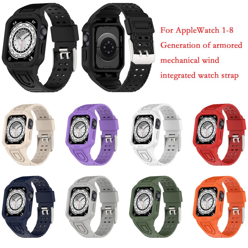 Měkké silikonové pouzdro Heroland + řemínek pro Apple Watch řemínek 38MM 40MM 41MM 42MM 44MM 45MM 49MM náramek iWatch Series 1-8 Ultra Bands