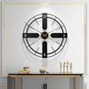 Large Vintage Metal Wall Clock - Modern Design for Home & Office, Decorative Hanging Watch, Perfect Living Room Decoration