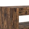 Sideboard Smoked Oak 116 x 30 x 75 cm Wood Based Material