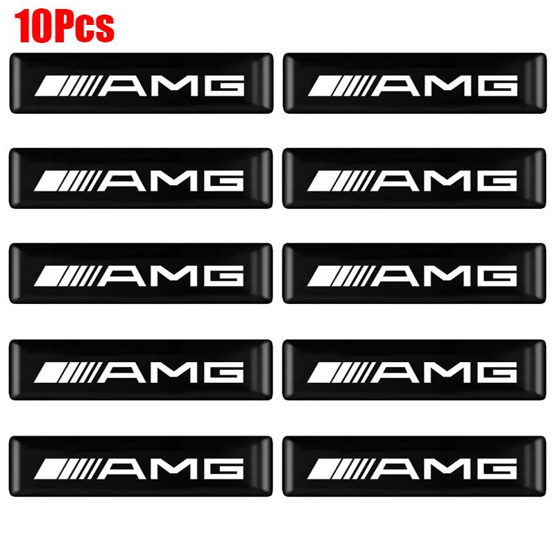 3D Epoxy Personality Mark Stickers Car Interior Exterior Decoration Sticker For Mercedes Benz AMG W205 W204 W206 W213 W212 W211