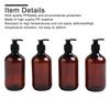 4Pcs Shampoo And Conditioner Dispenser Bottles Bathroom Plastic Empty Refillable Pump 500ml Shower Gel Shampoo Bottle Container