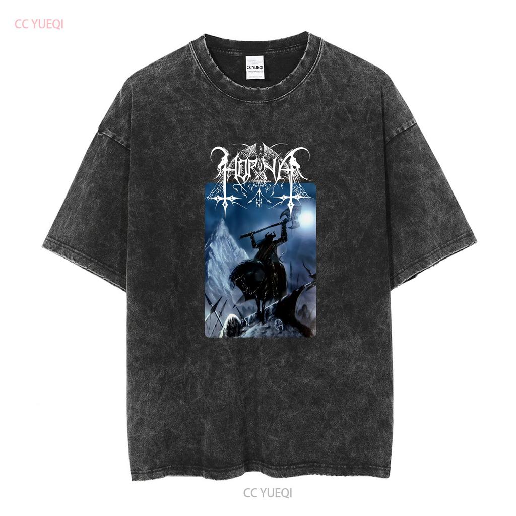 Horna Perima Vihassa Ja Verikostossa Black T Shirt vintage Washed Stretched Unisex Comfortable graphic Stylish