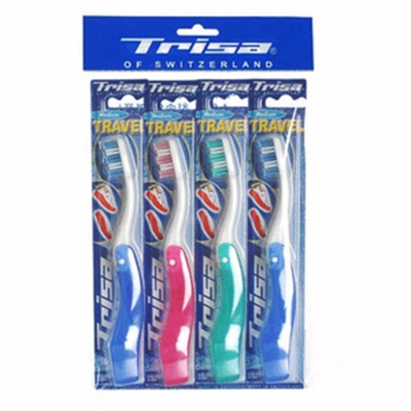 TRISA Travel Toothbrush 4-Pack