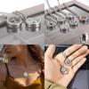 New Stainless Steel Alloy Fashion Aromatherapy Necklace Essential Oil Diffuser Perfume Locket Pendant Women Jewelry Gift