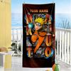 Naruto Character Customize Your Name Beach Towel High Absorbency & Quick-Dry Suitable for Sports Travel Swimming Yoga Bathroom Beach And Pool