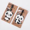 Panda Cartoon PVC Luggage Tag - Creative Travel Boarding Pass for Suitcase