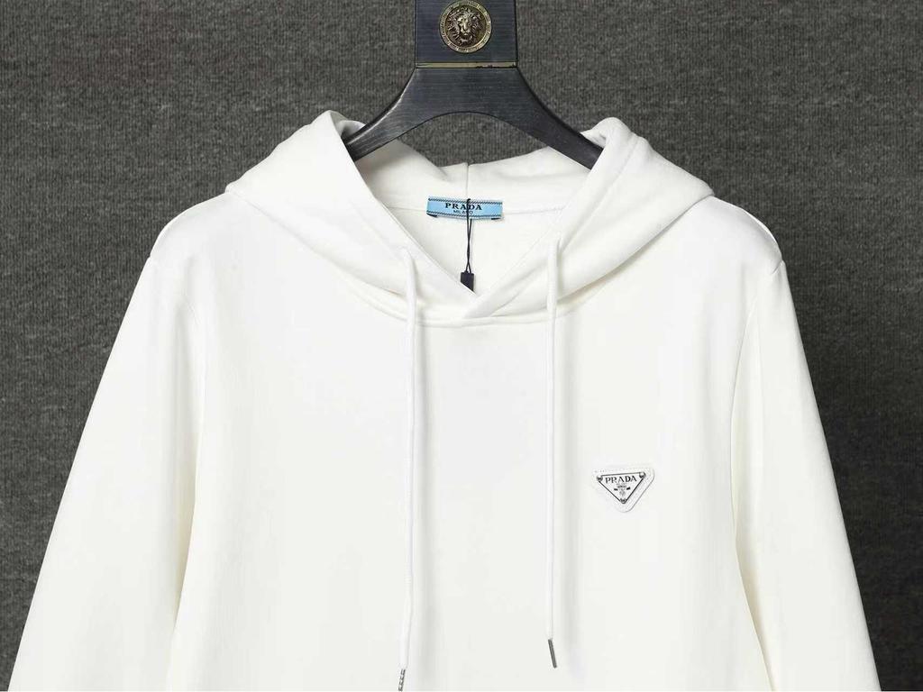 Men's P Brand Autumn/Winter Triangle Logo Hoodie with Long Sleeves