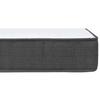 Box Spring Bed Dark Grey Fabric 200 x 200 cm