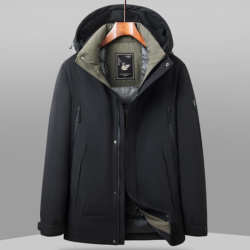 Autumn and Winter Removal Cap Duck Down Warm Business Thickened Down Youth Outdoor Cold Jacket