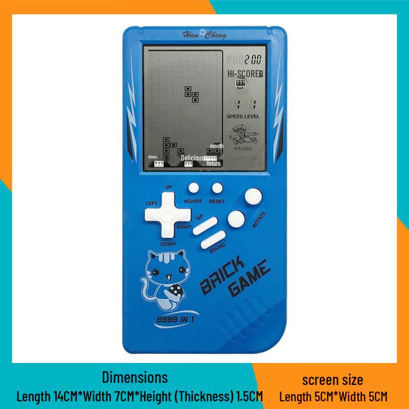 Classic Handheld Tetris Game: 90s Nostalgic Educational Toy for Kids