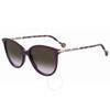 Carolina Herrera Violet Shaded Cat Eye LadieS SunGlaSSeS Her 0189 G S 0t1w Qr 57