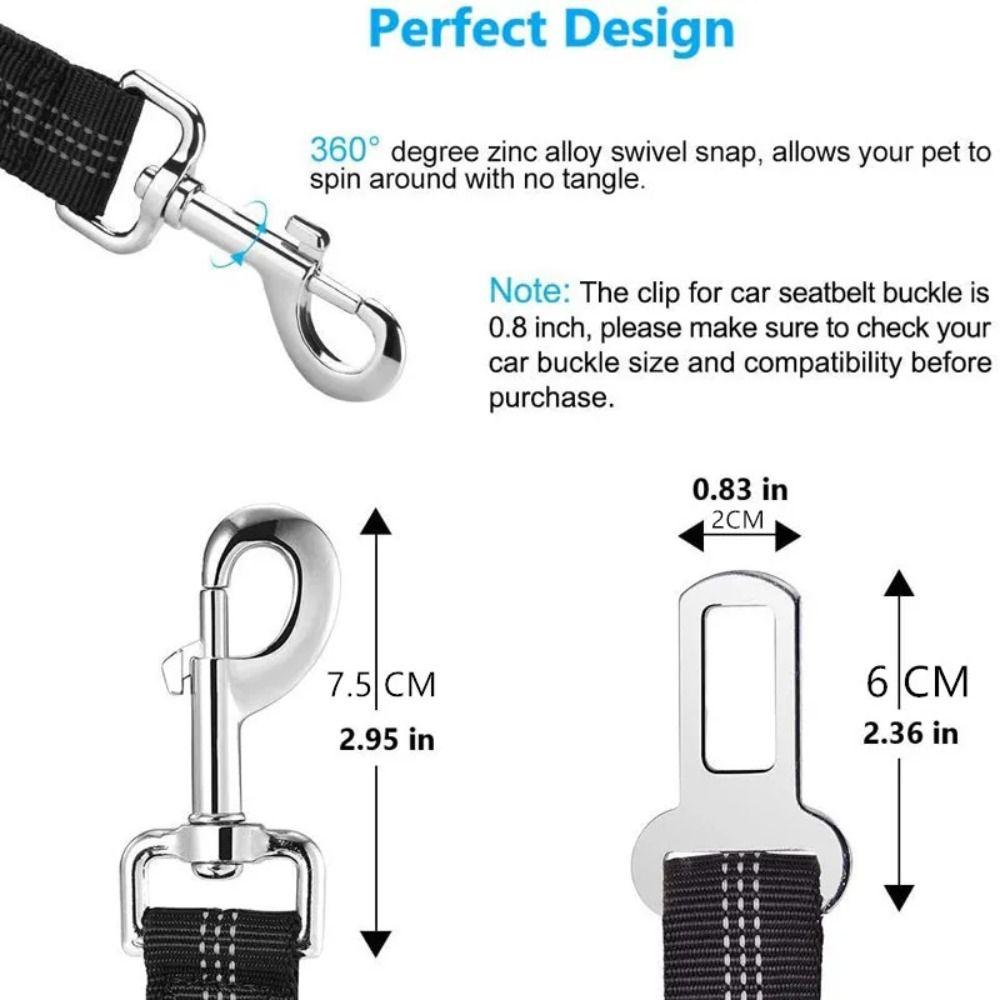 New Adjustable Dog Seat Belt Elastic Retractable Dog Leashes Durable Pet Safety Rope Pet Supplies