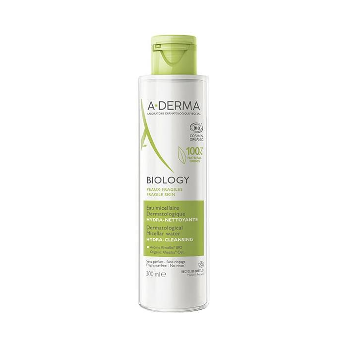 A-Derma Biology Eau Micellaire Dermatologique Hydra-Nettoyante Bio 200ml