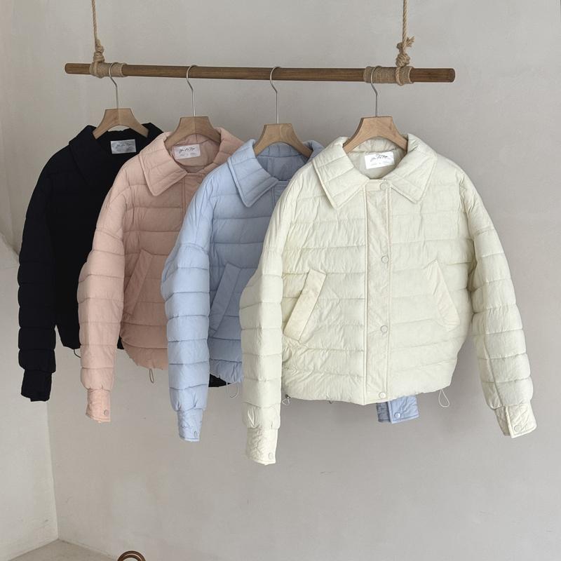 Women Winter Short Cotton Coat Lightweight Warm Jacket Loose  Outfit Fashion Trendy
