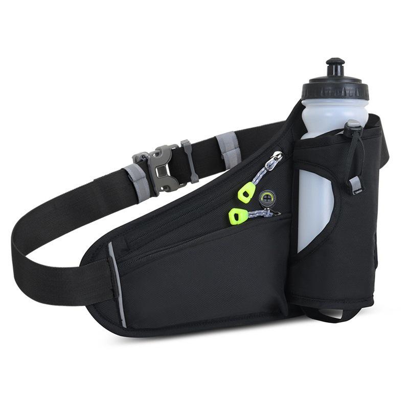 Waterproof Outdoor Sports Waist Bag with Multifunctional Fitness Water Bottle and Mobile Phone Holder