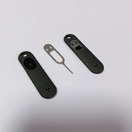 1 Set Card Remover with Keyring Anti-Lost Rust Resistant Anti-scratch Protection Storage Case Card Tray Remover Mobile Phone Accessories