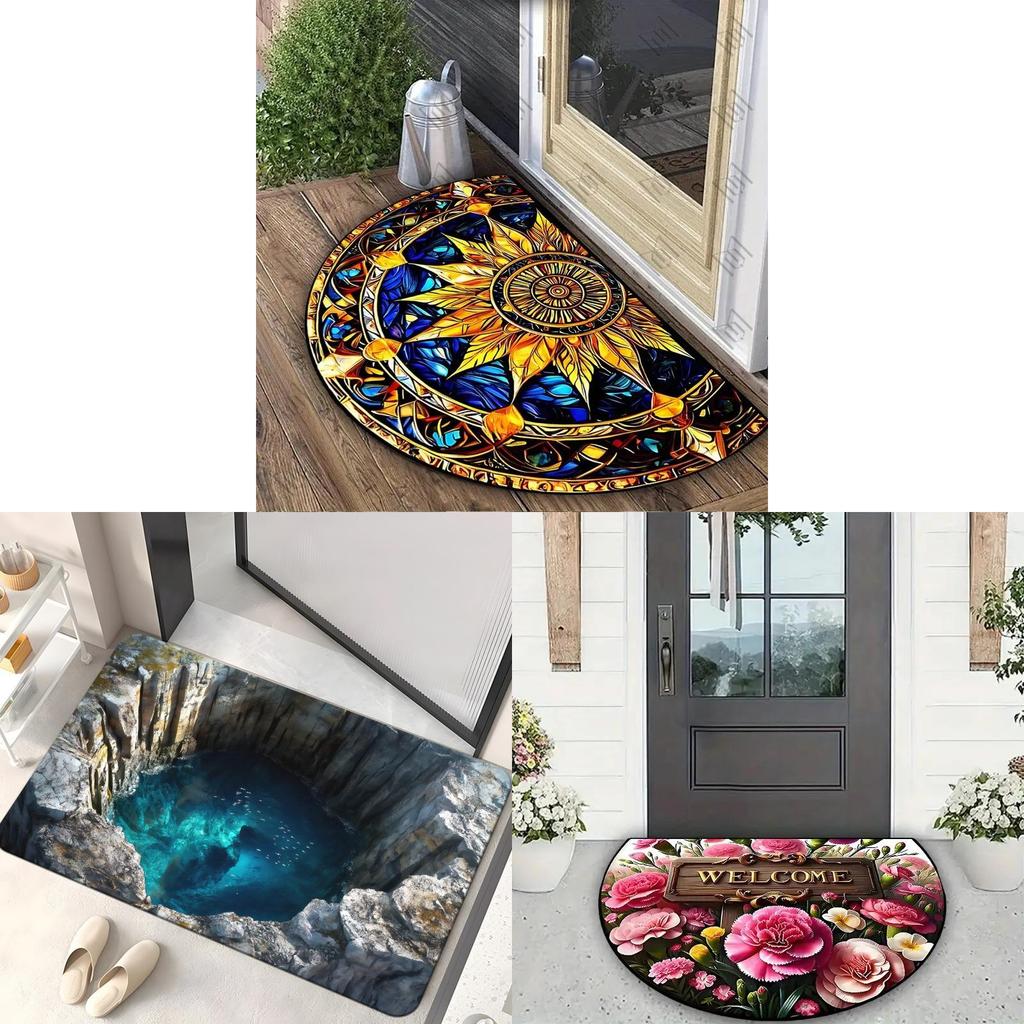 Modern Minimalist Diatomaceous Earth Doormat With Washable Printing For Bathroom And Entryway Use
