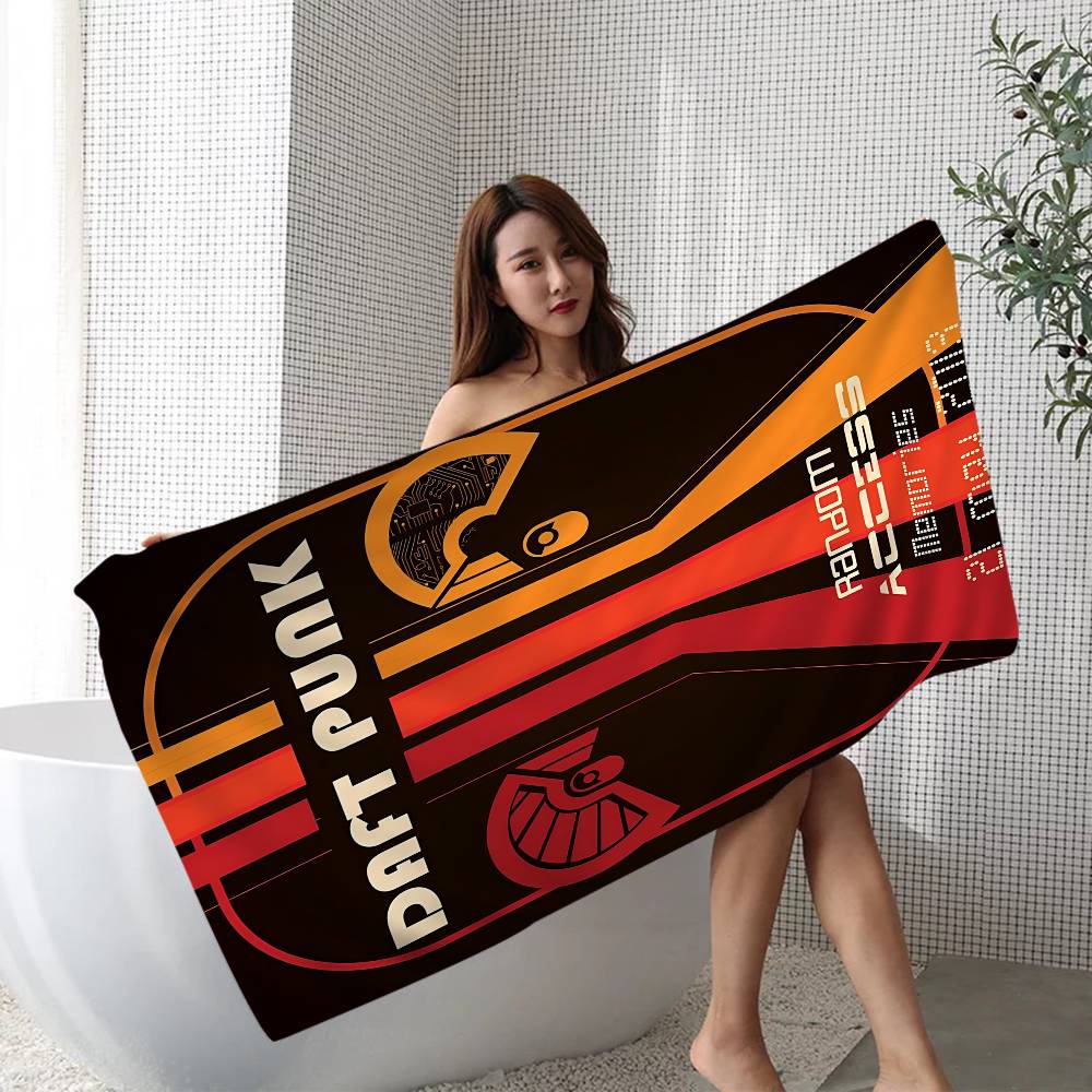 Around The World D-Dafts Punk Microfiber Blanket Quick Drying Beach Towels Oversized Printing Super Absorbent Pool Towel Blanket