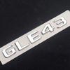 3D ABS Auto Heckklappen Emblem GLE 43 BITURBO 4MATIC Buchstaben Logo Abzeichen Aufkleber Für Mercedes Benz GLE43 AMG W167 W166 Zubehör JO7