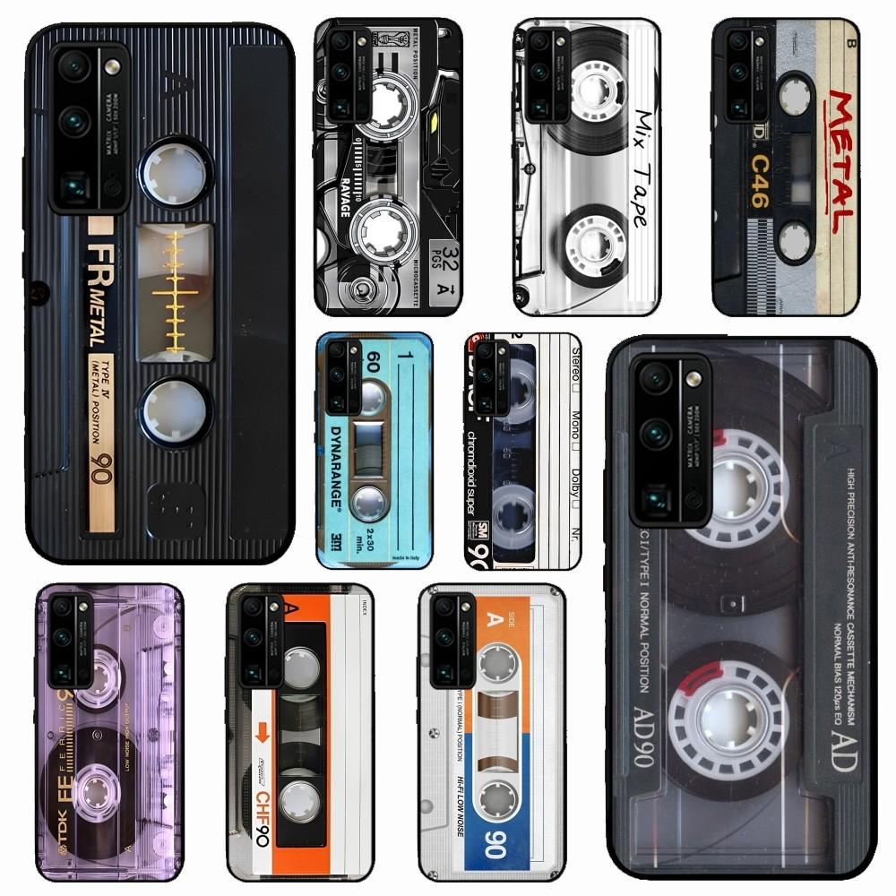 Vintage Cassette Tape Phone Case For Huawei Honor 10 Lite 9 20 7A 9X 30 50 60 70 Pro Plus Soft Silicone Cover