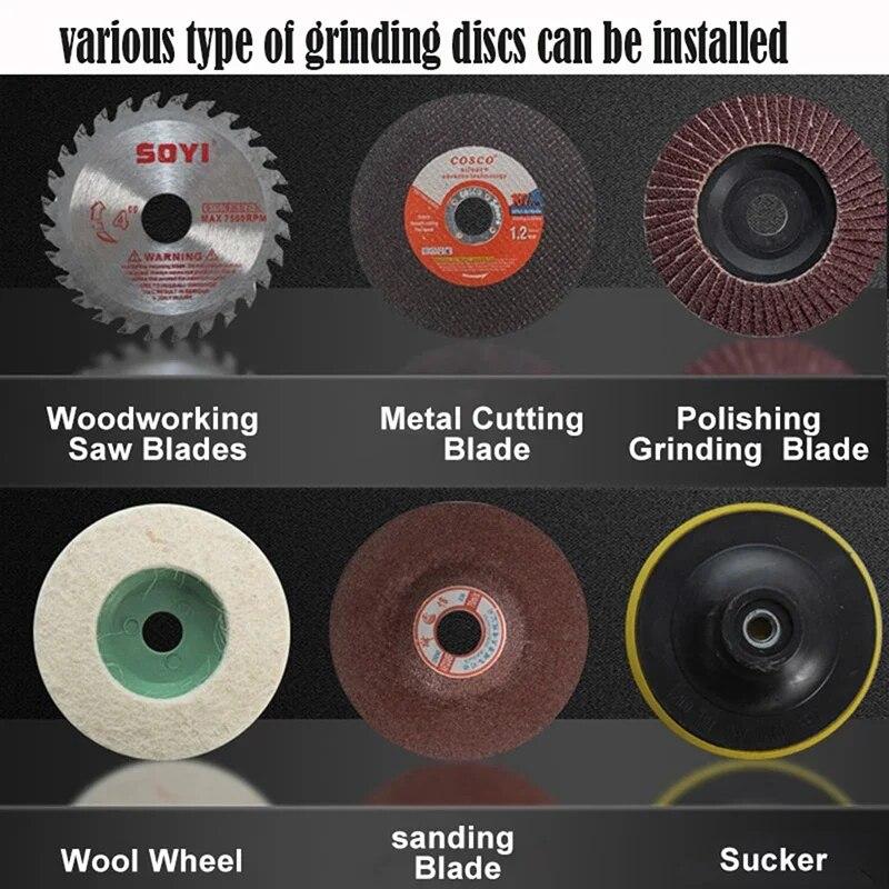 Holzbearbeitungswerkzeuge Elektrischer Bohrer zum elektrischen Hammer Winkelschleifer Konverter Umwandlungskopf Leistungsmodifizierter Werkzeugadapter DIY Holzbearbeitungsmaschine