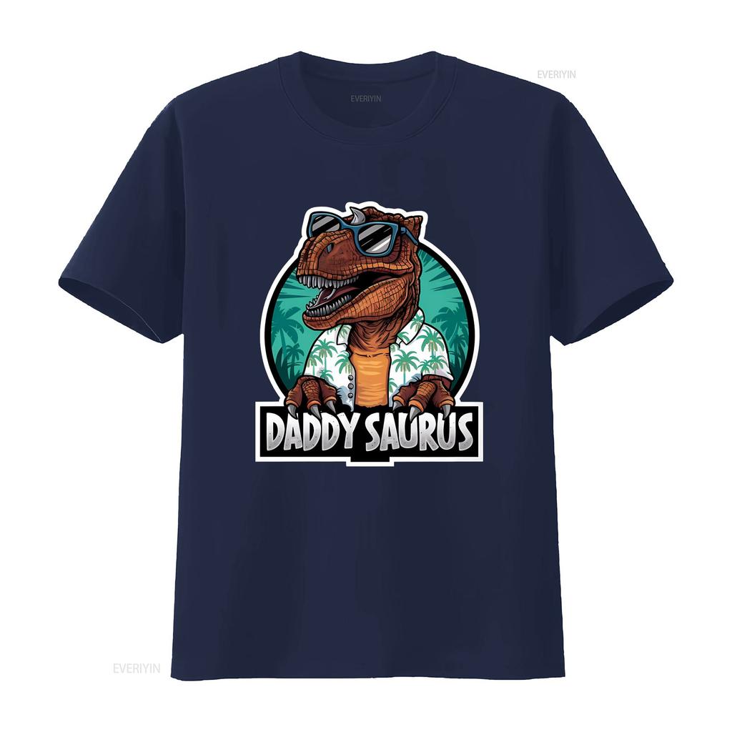 Daddy Saurus T Shirt For Dad On Father's Day Birthday Or Christmas From Son Daughter Funny Father vintage Washed Soft Stylish