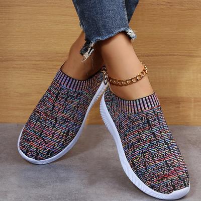 2024 Damen Sneaker Mode Socken Schuhe Atmungsaktiver Freizeit-Sneaker Sommer Vulkanisierte Schuhe Damen Trainer Tenis Feminino Ballerinas