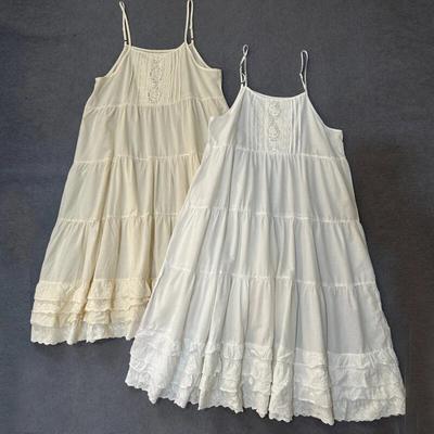 Doce Mori Mulheres Japonesas Soltas Vestidos Deslizantes Verão Novo Patchwork Renda Bolo Algodão Render Vestidos Casuais