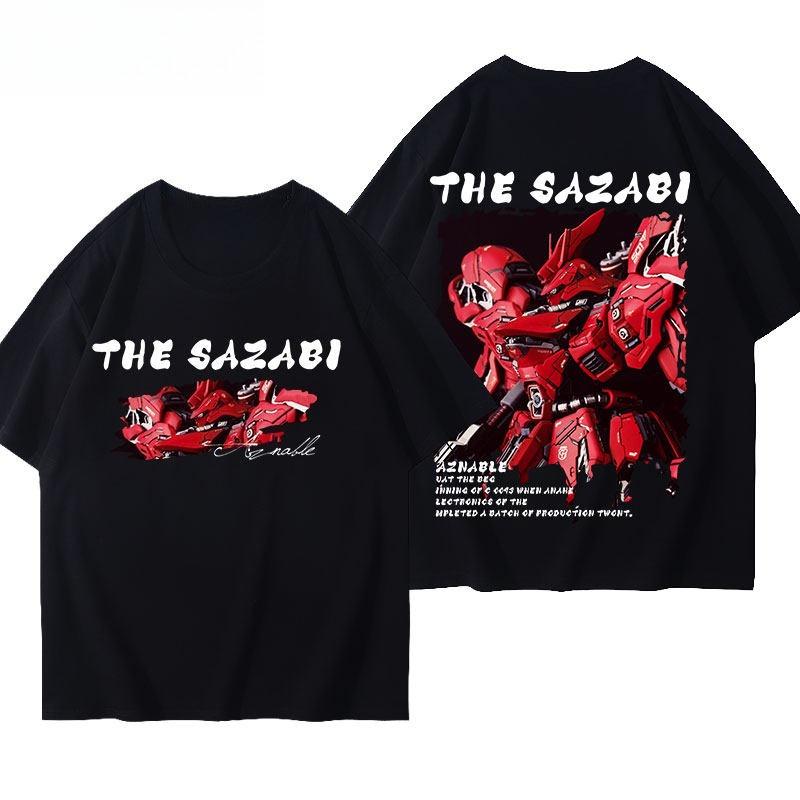 Shaya Shaziba Gundam Mobile Suit Gundam Baby Cotton Short Sleeve Shirt Comfortable